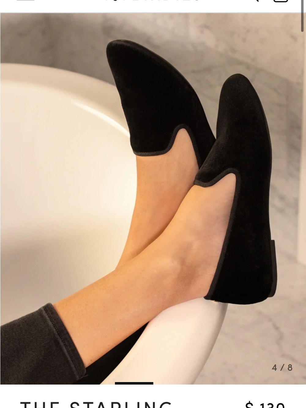 Birdies Black Suede Starling Slip-On Loafers